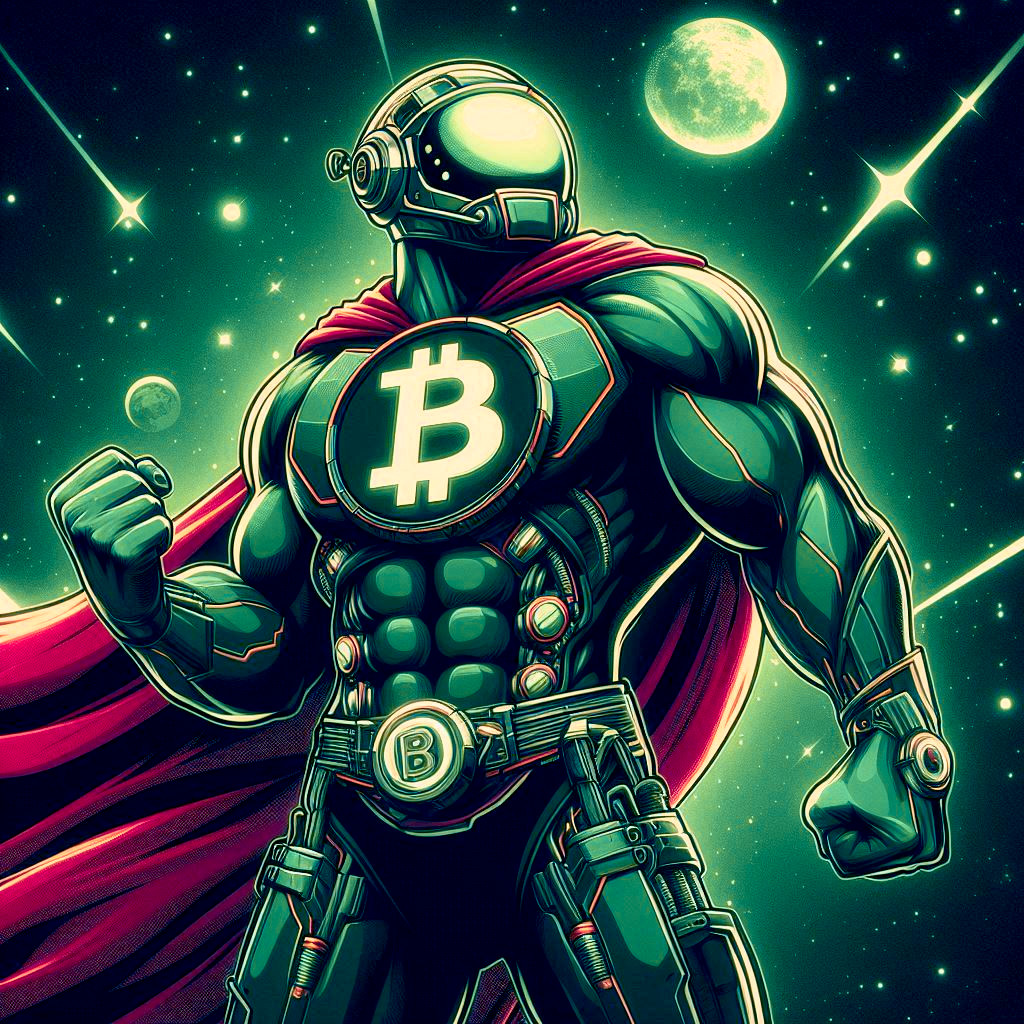 Galactic Bitcoin Superhero